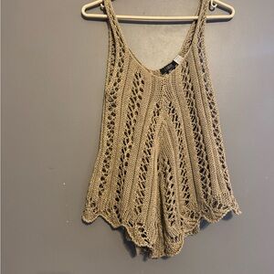 Equipe Beige Knit Sleeveless Top